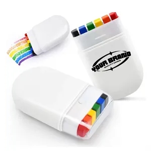 6 Color Halloween World Cup Fans Painting Pen Rainbow Crayon