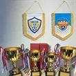 DIY Blank Pennant Soccer Baseball Football Rugby Club Flags | https://www.bestnamebadges.com