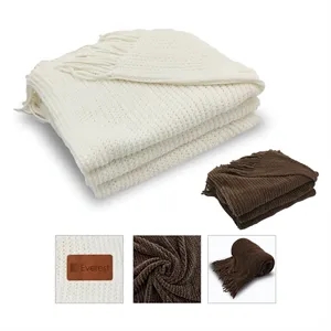 Luxura RPET Throw Blanket | https://www.bestnamebadges.com