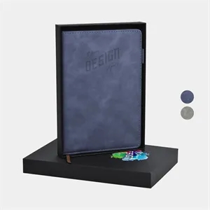 TiTUS® PU Leather A5 Notebook with Bookmark & Gift Box