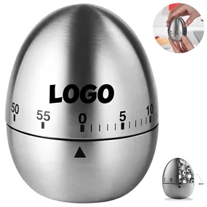 Mechanical Kitchen Timer Egg Shape Eco Friendly Baking Tool