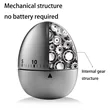 Mechanical Kitchen Timer Egg Shape Eco Friendly Baking Tool | https://www.bestnamebadges.com