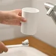 Magnetic Toothbrush Cup Holder with Inverted Design Hygienic | https://www.bestnamebadges.com