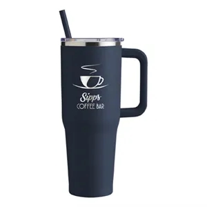 Harriton 40 oz Vacuum Insulated Stainless Steel Travel Tu...