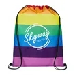 Rainbow Pride Drawstring Bag | https://www.bestnamebadges.com