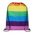 Rainbow Pride Drawstring Bag | https://www.bestnamebadges.com