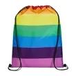 Rainbow Pride Drawstring Bag | https://www.bestnamebadges.com