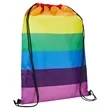 Rainbow Pride Drawstring Bag | https://www.bestnamebadges.com