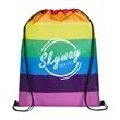 Rainbow Pride Drawstring Bag | https://www.bestnamebadges.com