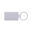 Bamboo & Metal Rectangle Keychain | https://www.bestnamebadges.com