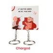 Acrylic Couples Keychains 2.5"- 5" | https://www.bestnamebadges.com