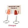 Acrylic Couples Keychains 2.5"- 5" | https://www.bestnamebadges.com