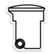 Go Green Recycling Bin Magnet | https://www.bestnamebadges.com