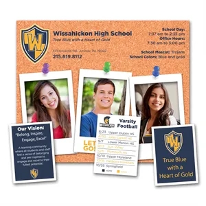 Picture Frame Magnet with 3 Punch Outs | https://www.bestnamebadges.com