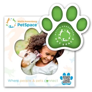 Paw Print Punch Out Picture Frame Magnet | https://www.bestnamebadges.com