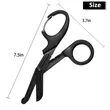Trauma Shears with Carabiner Clip | https://www.bestnamebadges.com