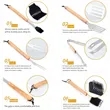 5Pcs BBQ Grill Tools Set with Wooden Handles | https://www.bestnamebadges.com