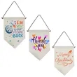 Canvas Wall Hanging with Rod Blank Banner Flags | https://www.bestnamebadges.com