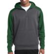 Sport-Tek® Tech Fleece Colorblock 1/4-Zip Hooded Sweatshirt | https://www.bestnamebadges.com