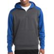 Sport-Tek® Tech Fleece Colorblock 1/4-Zip Hooded Sweatshirt | https://www.bestnamebadges.com