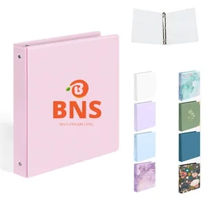 Vinyl Ring Binder, 3-Ring Vinyl Binder With Full-color Logo