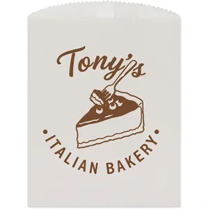 Candy, Cookie & Gourmet Bags - White 5 3/4" x 7 1/2"