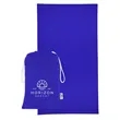 Sand-Free rPET Beach Towel With Pouch | https://www.bestnamebadges.com