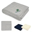 Cable Knit rPET Chenille Blanket | https://www.bestnamebadges.com