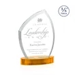 Daltry Award on Alberton Base - Amber | https://www.bestnamebadges.com