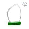 Daltry Award on Alberton Base - Green | https://www.bestnamebadges.com