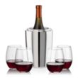Pescara Wine Cooler & Stanford Stemless Wine Set | https://www.bestnamebadges.com