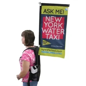 Full Color Backpack Rectangle Flag | https://www.bestnamebadges.com