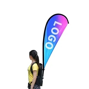 Full Color Backpack Teardrop Flag | https://www.bestnamebadges.com