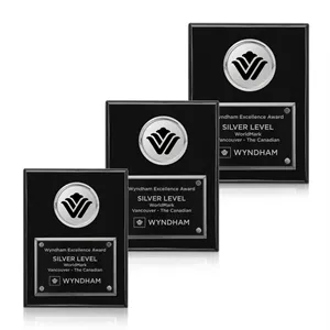 Jansenn Plaque - Black/Chrome | https://www.bestnamebadges.com