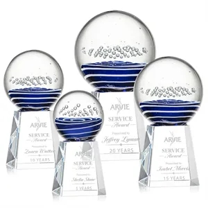 Tranquility Award on Celestina Base - Clear | https://www.bestnamebadges.com