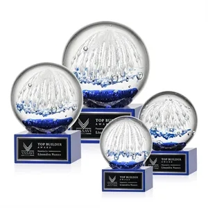Starburst Award on Hancock Base - Blue | https://www.bestnamebadges.com