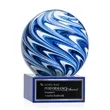 Naples Award on Hancock Base - Blue | https://www.bestnamebadges.com