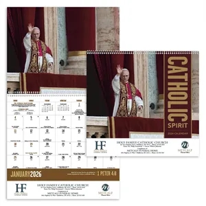 Good Value™ Catholic Spirit - Spiral Calendar | https://www.bestnamebadges.com