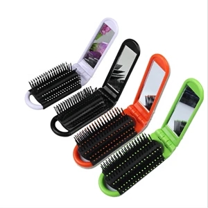 Folding Comb with Mirror
