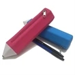 Pen Shape Silicone Pencil Case | https://www.bestnamebadges.com