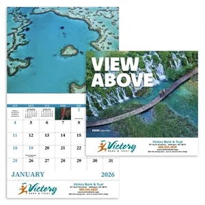 Good Value™ View from Above - Stapled Calendar | https://www.bestnamebadges.com