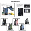Beach Mesh Drawstring Backpack with Wet Pocket | https://www.bestnamebadges.com
