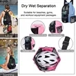 Beach Mesh Drawstring Backpack with Wet Pocket | https://www.bestnamebadges.com