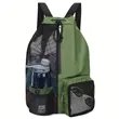 Beach Mesh Drawstring Backpack with Wet Pocket | https://www.bestnamebadges.com