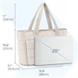 Puffer Tote Large Quilted Shoulder Bag for Work Travel | https://www.bestnamebadges.com