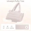 Puffer Tote Large Quilted Shoulder Bag for Work Travel | https://www.bestnamebadges.com