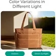 Puffer Tote Large Quilted Shoulder Bag for Work Travel | https://www.bestnamebadges.com