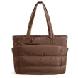 Puffer Tote Large Quilted Shoulder Bag for Work Travel | https://www.bestnamebadges.com