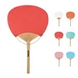 Paddle Paper Hand Fan With Bamboo Handle | https://www.bestnamebadges.com