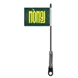 23" Economy Motorcycle flagpole w/ 6"x 9" Custom flag | https://www.bestnamebadges.com